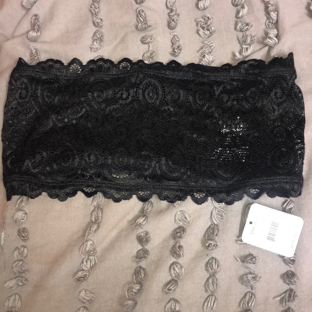 Free People Black Lace Bralette